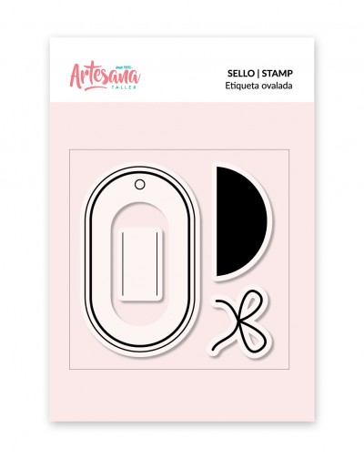 SELLO ETIQUETA OVALADA ARTESANA TALLER