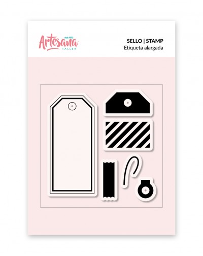 SELLO ETIQUETA ALARGADA ARTESANA TALLER