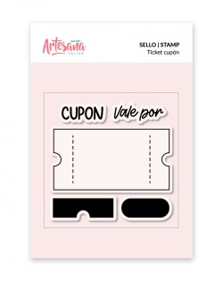 SELLO TICKET CUPON ARTESANA TALLER
