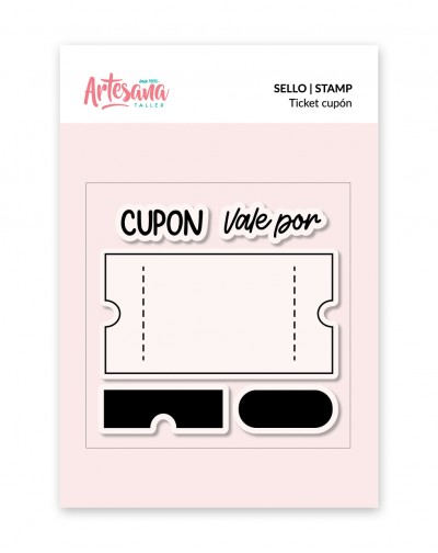 SELLO TICKET CUPON ARTESANA TALLER