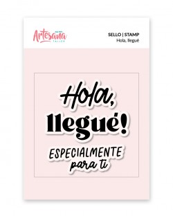 SELLO HOLA, LLEGUE ARTESANA TALLER