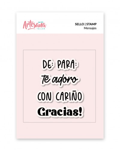 SELLO MENSAJES ARTESANA TALLER