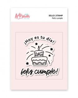 SELLO FELIZ CUMPLE ARTESANA TALLER