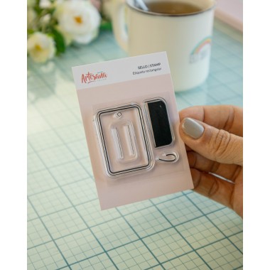 SELLO ETIQUETA RECTANGULAR ARTESANA TALLER 2