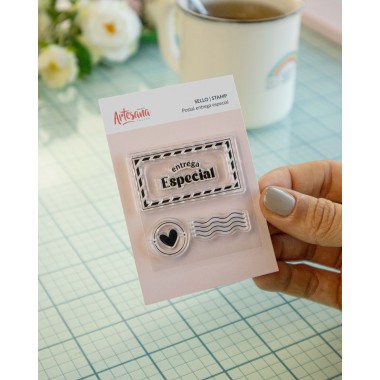 SELLO POSTAL ENTREGA ESPECIAL ARTESANA TALLER 2