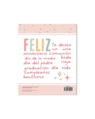 SELLO FRASES PIDE UN DESEO MAS ARTESANA TALLER