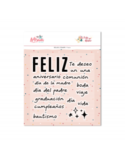 SELLO FRASES PIDE UN DESEO MAS ARTESANA TALLER