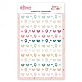 STICKERS PUFFY FORMAS PIDE UN DESEO MAS ARTESANA TALLER