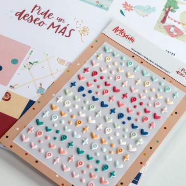 STICKERS PUFFY FORMAS PIDE UN DESEO MAS ARTESANA TALLER 2