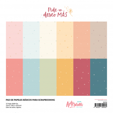PAD DE PAPELES BASICOS PIDE UN DESEO MAS ARTESANA TALLER