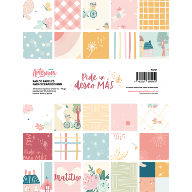 PAD DE PAPELES 6X8 PIDE UN DESEO MAS ARTESANA TALLER