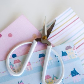 TELAS DE ENCUADERNACION PACK X 3 - CASITAS PIDE UN DESEO MAS ARTESANA TALLER