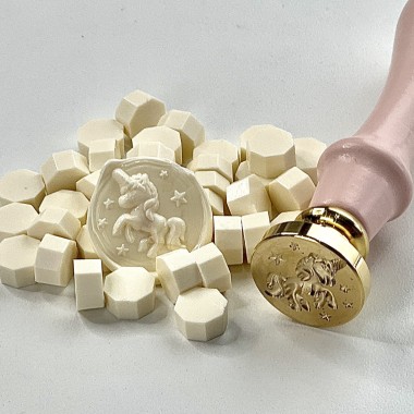 CABEZAL SELLO LACRE UNICORNIO ARTESANA TALLER 2