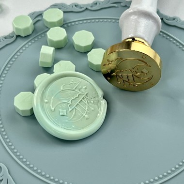 CABEZAL SELLO LACRE LUNA ARTESANA TALLER 2