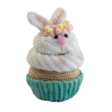 KIT PARA CROCHET MUFFI-CONEJO ARTESANA TALLER