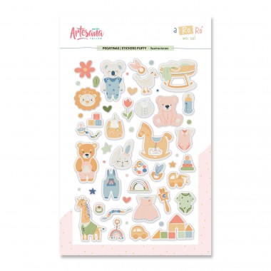 STICKER PUFFY ILUSTRACIONES A RO RÓ ARTESANA TALLER