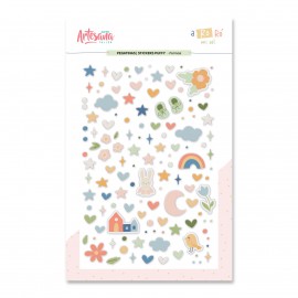 STICKERS PUFFY FORMAS A RO RÓ ARTESANA TALLER