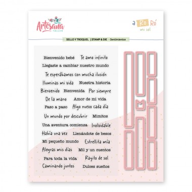 SELLO CON TROQUEL SENTIMIENTOS A RO RÓ ARTESANA TALLER