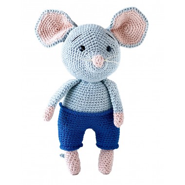 KIT DE TEJIDO CROCHET RATÓN LOLO A RO RÓ ARTESANA TALLER 2