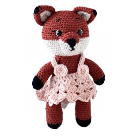 KIT DE TEJIDO CROCHET ZORRITA ZOE A RO RÓ ARTESANA TALLER