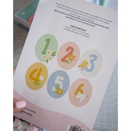 TROQUEL NUMEROS MESES A RO RÓ ARTESANA TALLER