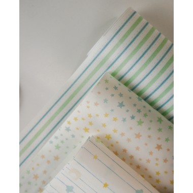 PACK X 3 TELA DE ENCUADERNACION ESTRELLAS A RO RÓ... 2