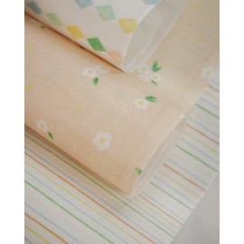 PACK X 3 TELA DE ENCUADERNACION FLORES A RO RÓ ARTESANA TALLER