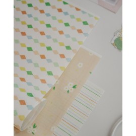 PACK X 3 TELA DE ENCUADERNACION FLORES A RO RÓ ARTESANA TALLER