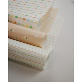 PACK X 3 TELA DE ENCUADERNACION FLORES A RO RÓ ARTESANA TALLER