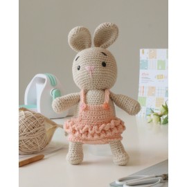 KIT DE TEJIDO CROCHET CONEJA NINA A RO RÓ ARTESANA TALLER