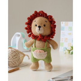 KIT DE TEJIDO CROCHET LEON LEO A RO RÓ ARTESANA TALLER