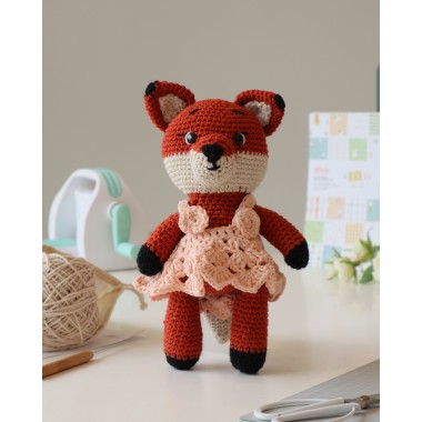 KIT DE TEJIDO CROCHET ZORRITA ZOE A RO RÓ ARTESANA TALLER