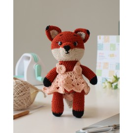 KIT DE TEJIDO CROCHET ZORRITA ZOE A RO RÓ ARTESANA TALLER