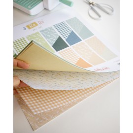 PAD DE PAPELES BASICOS 12 X 12 DOBLE FAZ A RO RÓ ARTESANA TALLER