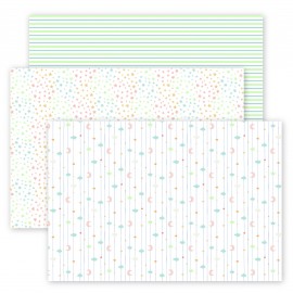 PACK X 3 TELA DE ENCUADERNACION ESTRELLAS A RO RÓ ARTESANA TALLER