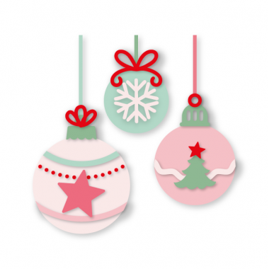 Troquel Bolitas navideñas Artesana Taller