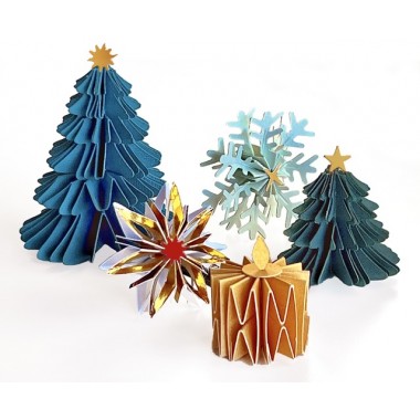 Troquel Mix plegados navideños mini Artesana Taller