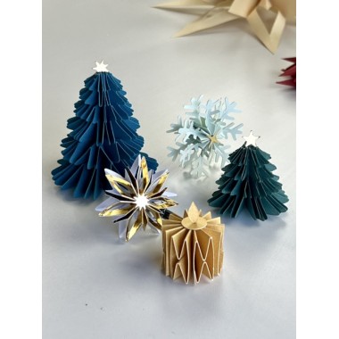 Troquel Mix plegados navideños mini Artesana Taller 2