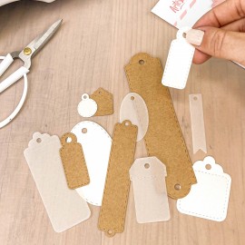 TROQUEL MIX ETIQUETAS ARTESANA TALLER