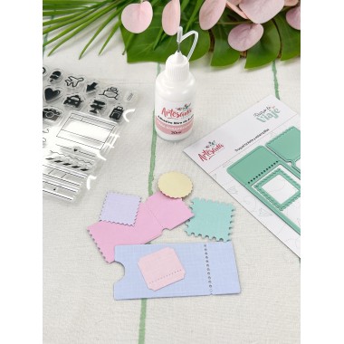 TROQUEL TICKETS Y ESTAMPILLAS DIARIO DE VIAJE ARTESANA...