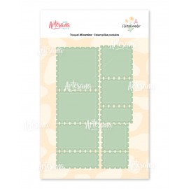 TROQUEL ESTAMPILLAS POSTALES - FLORECIENDO ARTESANA TALLER