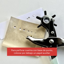 SACABOCADO CON CABEZAL ROTATIVO ARTESANA TALLER