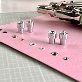 PERFORADORA Y COLOCADORA DE OJALILLOS + 150 OJALILLOS ARTESANA TALLER